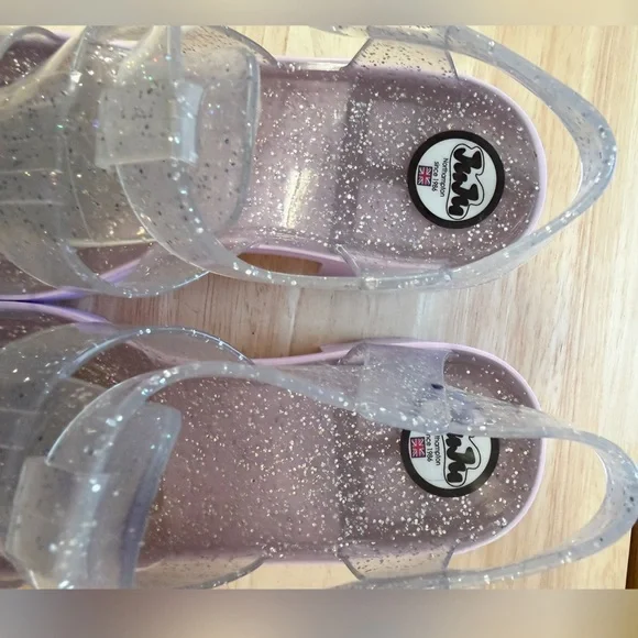 JuJu Northampton glitter chunky heel sandal size 8 - Picture 7 of 10